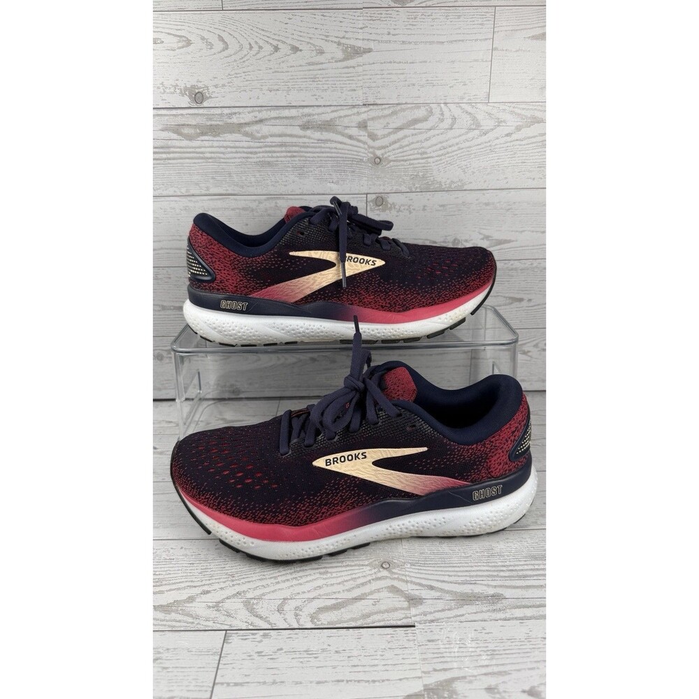 Brooks Ghost 16 Blue Running Shoes Sneakers Womens 7.5 B #225